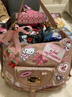 Michael Kors 🐱 Patchwork handbag Y2K Pink